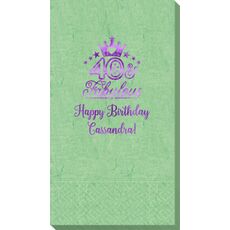 40 & Fabulous Crown Bali Guest Towels