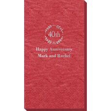 40th Wreath Bali Guest Towels