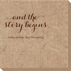 And the Story Begins Bali Napkins