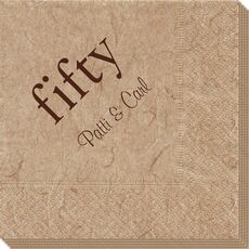 Big Number Fifty Bali Napkins