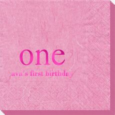 Big Number One Bali Napkins