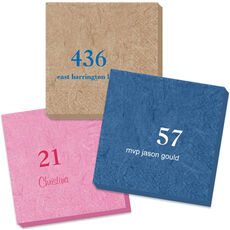 Design Your Own Big Number Bali Napkins