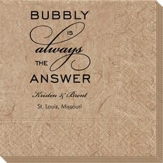 Bubbly is the Answer Bali Napkins