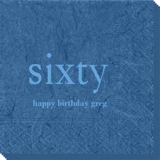 Big Number Sixty Bali Napkins
