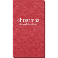 Big Word Christmas Bali Guest Towels