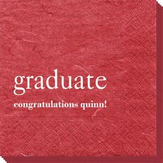Big Word Graduate Bali Napkins