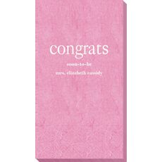 Big Word Congrats Bali Guest Towels