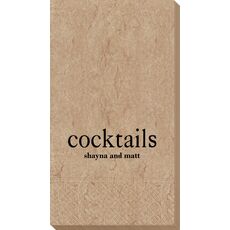 Big Word Cocktails Bali Guest Towels