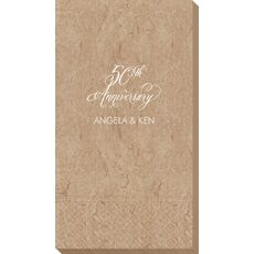 Elegant 50th Anniversary Bali Guest Towels