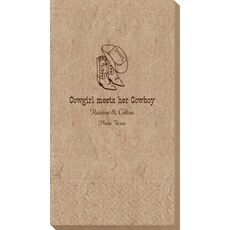 Western Boots & Cowboy Hat Bali Guest Towels