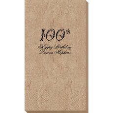 Elegant 100th Scroll Bali Guest Towels