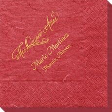 Elegant Mis Quince Años Bali Napkins