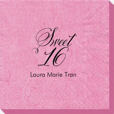 Elegant Sweet Sixteen Bali Napkins