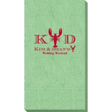 Initial Lobster Bali Guest Towels