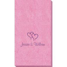 Modern Double Hearts Bali Guest Towels