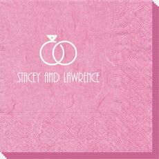 Modern Wedding Rings Bali Napkins