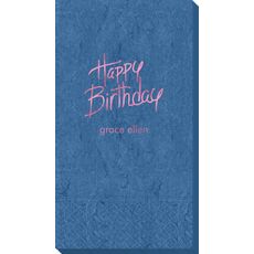 Fun Happy Birthday Bali Guest Towels