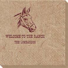 Outlined Horse Bali Napkins