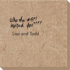 Fun Who Invited You Bali Napkins