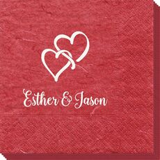Interlocking Double Hearts Bali Napkins