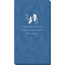 Tragedy and Comedy Masks Bali Guest Towels