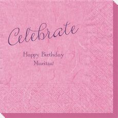 Expressive Script Celebrate Bali Napkins