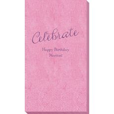 Expressive Script Celebrate Bali Guest Towels
