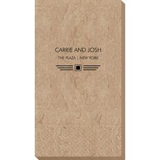 Modern Deco Scroll Bali Guest Towels