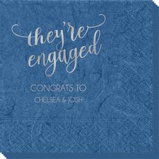 They're Engaged Bali Napkins