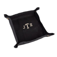 Large Waxed Black Canvas Desk Tray