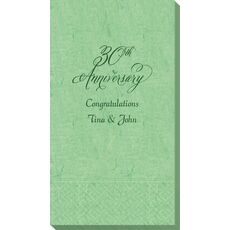 Elegant 30th Anniversary Bali Guest Towels