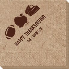 Football Turkey Pie Bali Napkins