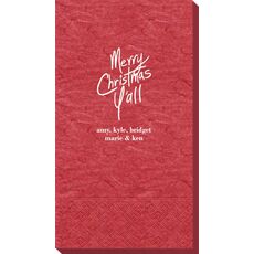 Fun Merry Christmas Y'all Bali Guest Towels
