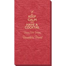 Keep Calm and Have a Cocktail Bali Guest Towels