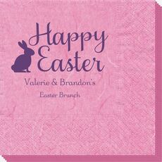 Script Happy Easter Bunny Bali Napkins