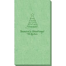 Decorative Christmas Tree Bali Guest Towels