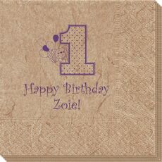 First Birthday Bali Napkins