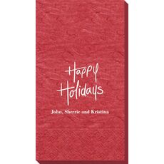Fun Happy Holidays Bali Guest Towels