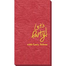 Fun Let's Party Bali Guest Towels