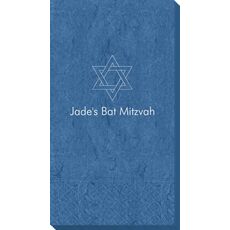 Interlocking Star of David Bali Guest Towels