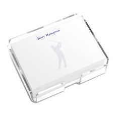 Screened Golfer Clubs 4x3 Post-it® Notes