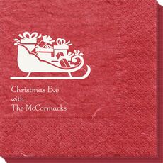 Victorian Sleigh with Presents Bali Napkins