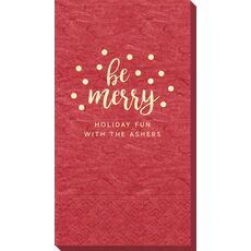 Confetti Dots Be Merry Bali Guest Towels