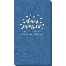 Confetti Hearts Almost Married Bali Guest Towels