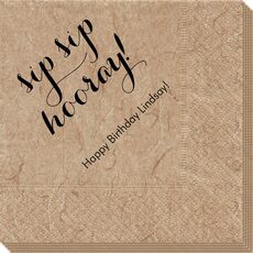 Elegant Sip Sip Hooray Bali Napkins