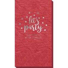 Confetti Dots Let's Party Bali Guest Towels