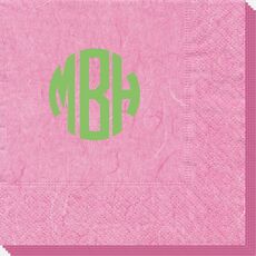Rounded Monogram Bali Napkins