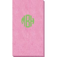 Rounded Monogram Bali Guest Towels