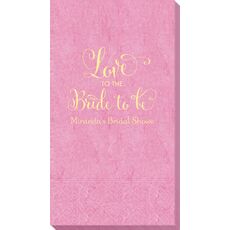 Love To The Bride To Be Bali Guest Towels