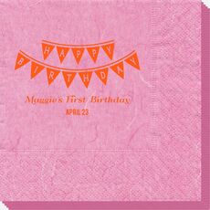 Birthday Banner Bali Napkins